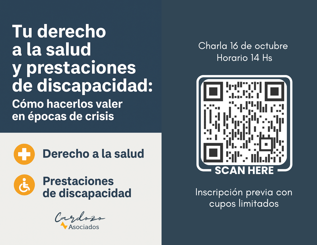 Tu derecho a la salud y prestaciones de discapacidad: Cómo hacerlos valer en épocas de crisis